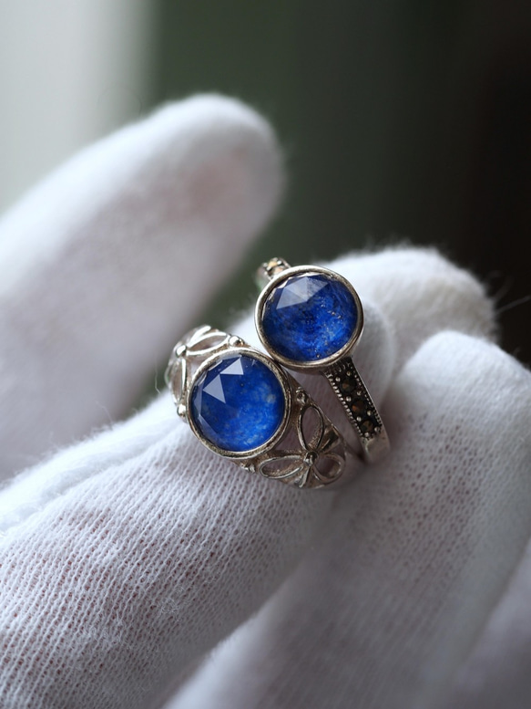 選択型：HDラピスラズリxクリスタル8（RC) S925WGリボン：マーカ  