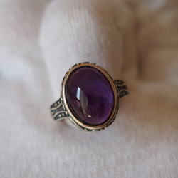 アメジスト16 S925アジアン調デザインリング❀ 指輪・リング ケロリン