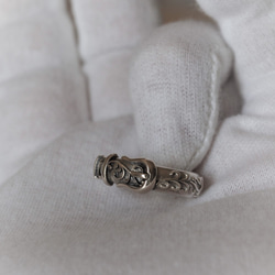 再販　S925 Finger belt 　Antique design ring❀ 9枚目の画像