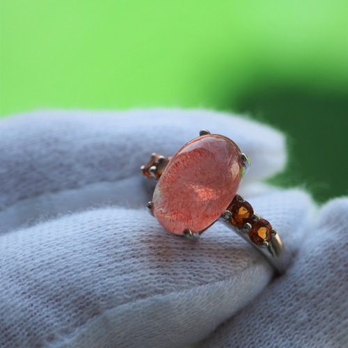 ⭐︎【天然】ストロベリークォーツ リング s925 