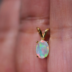 Ethiopian Welo Opal ８　All K14GFネックレス 5枚目の画像