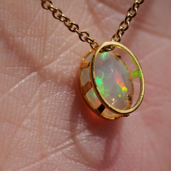 Ethiopian Welo Opal ７　All K14GFネックレス 4枚目の画像