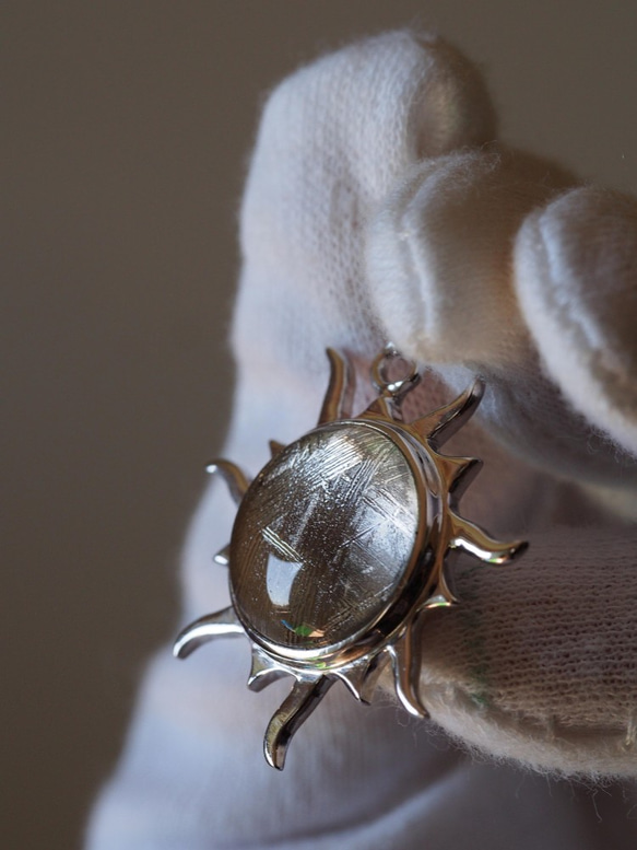 選択 隕石メテオライト（ギベオン）27 ステンレスチェーンネックレス