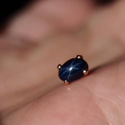 BLUE STAR SAPPHIRE  6/6x4   K14GFピアス❀ 2枚目の画像