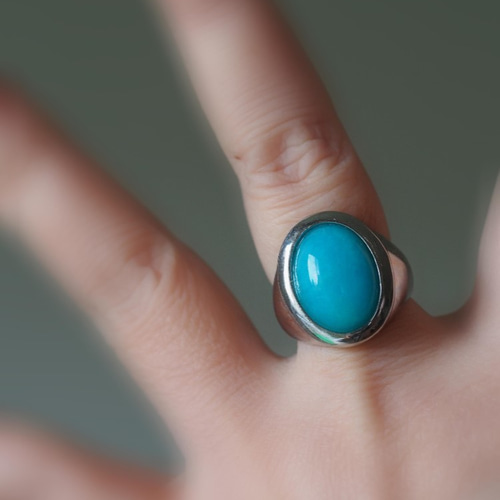 k様 アマゾナイト リング 16号 再販 アマゾナイト16 S925WGデザインリング❀ 指輪・リング ケロリン