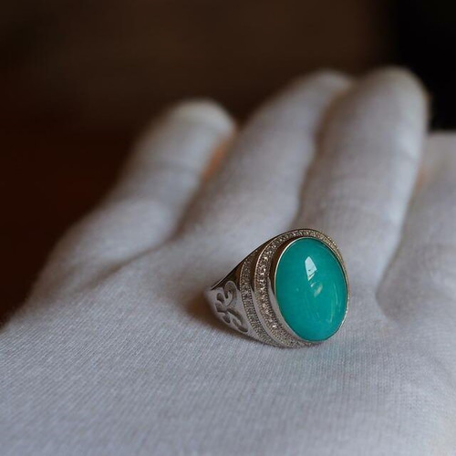 k様 アマゾナイト リング 16号 再販 アマゾナイト16 S925WGデザインリング❀ 指輪・リング ケロリン