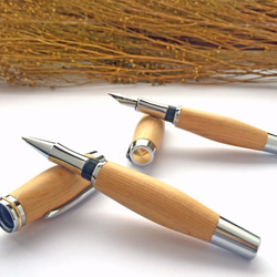 台湾ヒノキの木のペン（ペン+ボールペン）の[マイクロ]理解 2枚目の画像