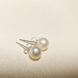 淡水珍珠、耳環、925銀 第2張的照片
