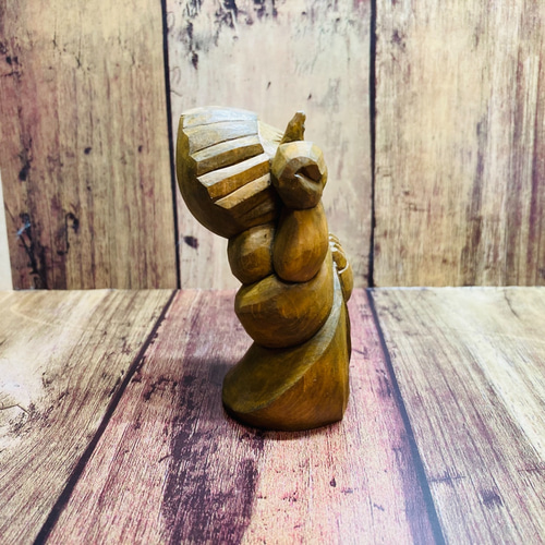 小さな仏像】オリジナル円空仏 指月（しげつ）【木彫り】【受注製作