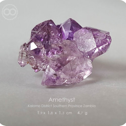 Amethyst Cluster Flower Silver Jewelry Necklace - H183 第6張的照片