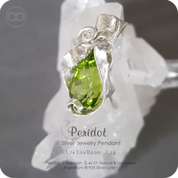 Peridot 橄欖石 Silver Jewelry Pendant 純銀墜飾 H127 第2張的照片