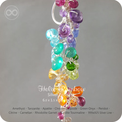 Helix Rainbow Chakras 彩虹螺旋光譜  Silver  Pendant  純銀墜飾 H˙78 第5張的照片