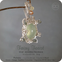 Prehnite 葡萄石 ★ Fairy Feast ★ Silver Necklace H150 第6張的照片