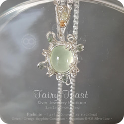 Prehnite 葡萄石 ★ Fairy Feast ★ Silver Necklace H150 第8張的照片