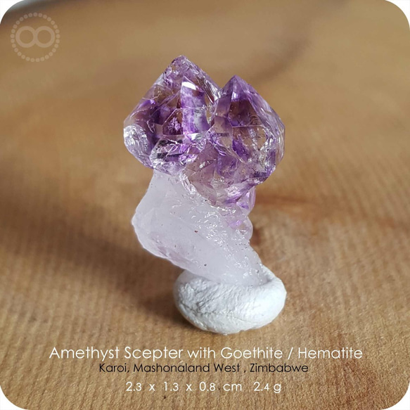 Amethyst Scepter Silver Jewelry Necklace - H164 第7張的照片