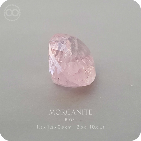 Pink Morganite Silver Jewelry Necklace H181 第10張的照片