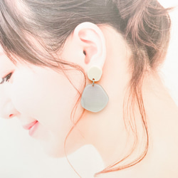 ✦webshop限定商品✦【ピアス/イヤリング】Natural shape　mini＊ホログラム 6枚目の画像