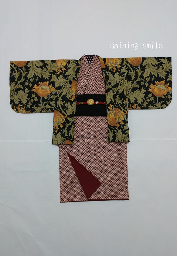 一つ身の縮緬着物 ほどける