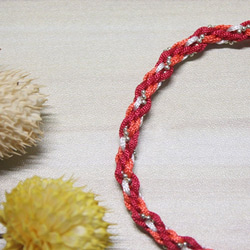 kumihimo特式紙珠吊飾珠鍊配襯系手鍊/鏈 [bku001] 第2張的照片
