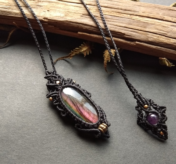 Violet FOG ☆ macrame pendant 1枚目の画像