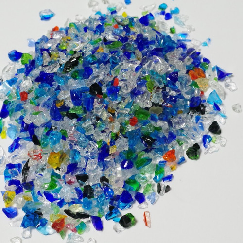 zou★Ｎｏ1807 琉球ガラスフリット✨濃いめエメラルド＆濃いブルー Amazon.co.jp: ガラスフリット 琉球ガラス カレット 約50g 約1