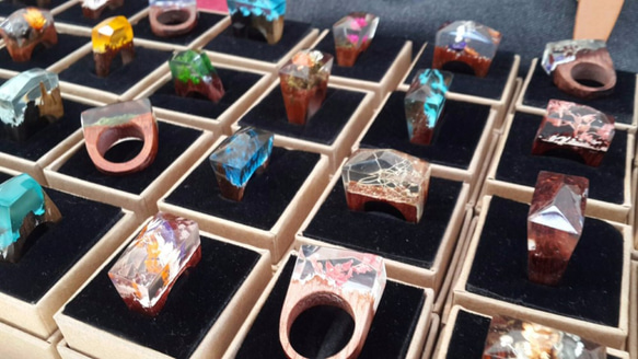 新館優惠 寶石戒指  木戒指  wood ring  Jewelry 第4張的照片