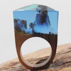 新館優惠 花朵木戒指 木寶石戒指 wood ring Jewelry 第2張的照片