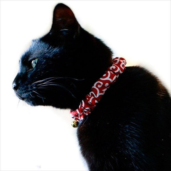 貓項圈阿拉伯式花紋髮圈 有多種尺寸可供選擇，適合小貓到成年貓！ 第10張的照片
