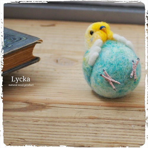 あやぱりん様オーダー品◯まんぷくインコちゃん◯セキセイ水色 羊毛 
