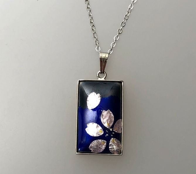 七宝焼き アクセサリー バッジ ネックレス ハンドメイド