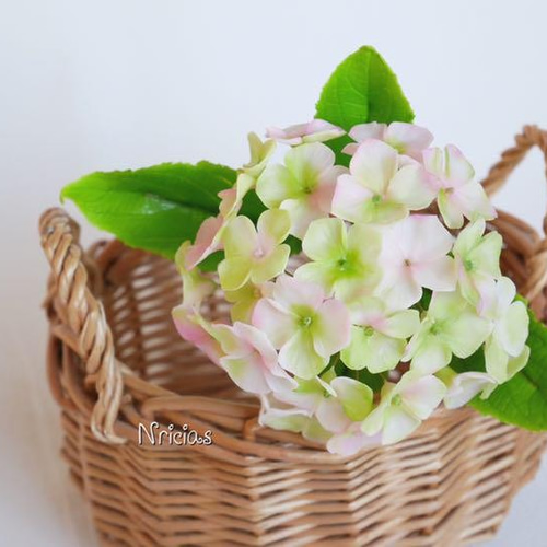 専用❁２点おまとめです❁クレイフラワー❁あじさいのフラワーアレンジメント 専用 紫陽花アレンジ クレイフラワー