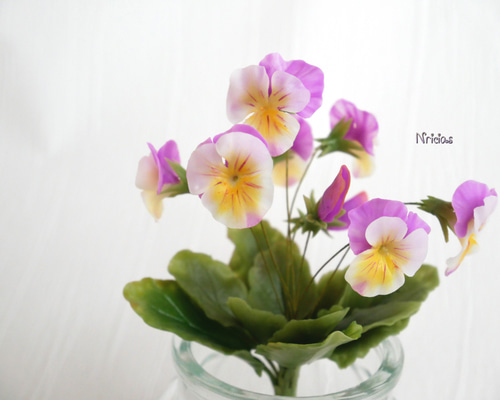 ミミ☆ビオラのクレイフラワー 1_9e8e1cc50c42dbdac69201d384ce