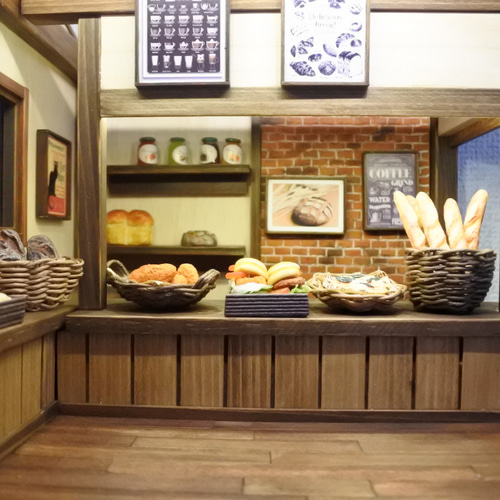 Ria＊ ミニチュア 小さなパン屋さん ドールハウスにも♪ 【A