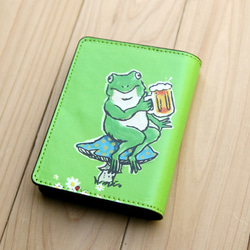 名刺・カードケース　カエルがビールで乾杯（あまがえる） 2枚目の画像