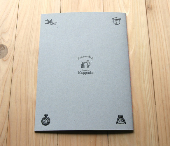 活版印刷ノート（カエルコースター） 5枚目の画像