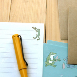 貓和青蛙字母套裝+郵票風格貼紙 第7張的照片