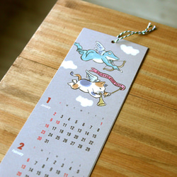 【50%OFF】2022　猫とカエルのカレンダー 3枚目の画像