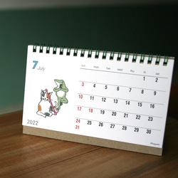 2022年貓和青蛙桌面日曆 第7張的照片