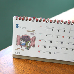 【50%OFF】2022　猫とカエルの卓上カレンダー 8枚目の画像