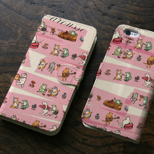 スマホケース マスキングテープ（ピンク） iPhoneケース・カバー 河童