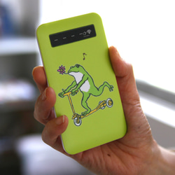 モバイルバッテリー　カエルコースターGO（グリーン） 2枚目の画像