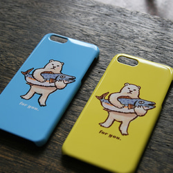從日本以外的手機殼北極熊（黃色）禮品只有] 第3張的照片