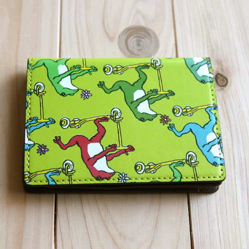 名刺・カードケース カエルコースターたち（あまがえる） 名刺入れ