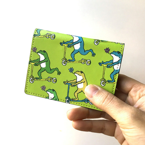 名刺・カードケース カエルコースターたち（あまがえる） 名刺入れ