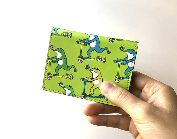 名刺・カードケース　カエルコースターたち（あまがえる） 3枚目の画像