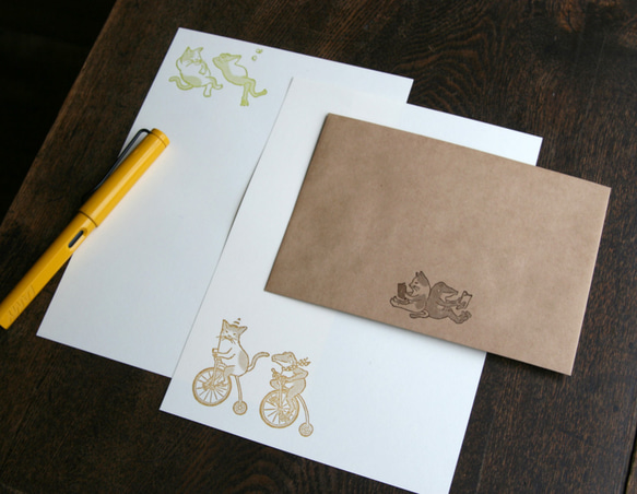貓和青蛙的字母套裝（凸版印刷） 第2張的照片