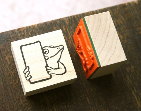 スタンプ　看板カエル 3枚目の画像