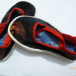 児童の布靴 1-2歳  手作りの靴 芸術品です 4枚目の画像
