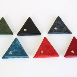 粗加工三角錢包（共11色） 第4張的照片