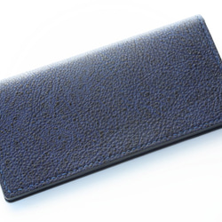 藍桟薄型長財布(ネイビー) 2枚目の画像
